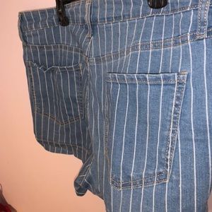 SO Striped Jean Shorts